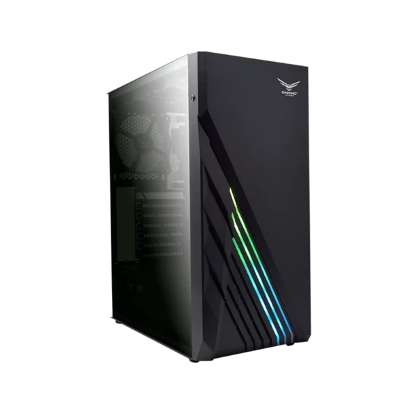 Gabinete Gamer Naceb Zion 3 Ventiladores Cristal 1*Usb 3.0 2*Usb 2.0 Sin Fuente