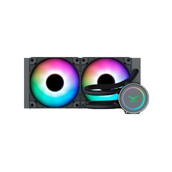 Sistema De Enfriamiento Liquido 2 Ventiladores Argb  Glaciar 240