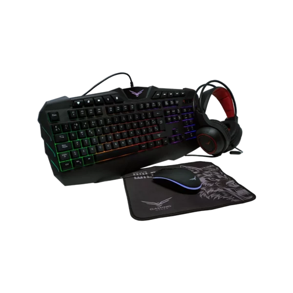 Kit Gamer 4 en 1 NA-0934 Teclado, Mouse, Headset y Mousepad
