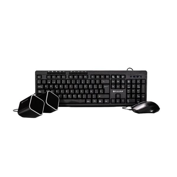 Kit de Teclado, Mouse y Bocina NA-228N Negro Multi