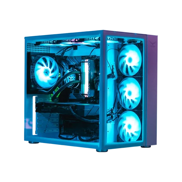 Gabinete White Nova Cristal  4 Ventiladores