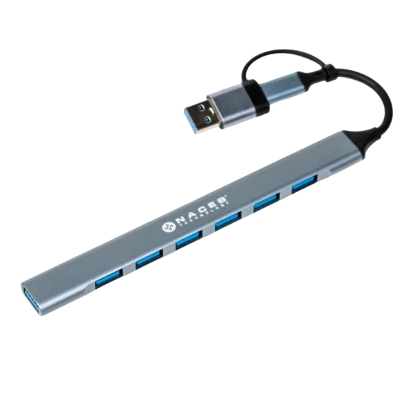 Hub tipo C a 7 USB
