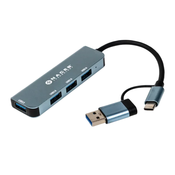 Hub tipo C a 4 USB 3.0